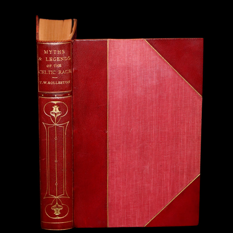1911 First Edition bound by Morrell - Myths & Legends of the CELTIC Race by Thomas William Hazen Rolleston. Illustrated.
