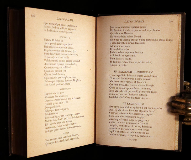 1884 Rare Victorian Book ~ The Poetical Works of John Milton. The Paradise Lost, Paradise Regained, etc. Illustrated.