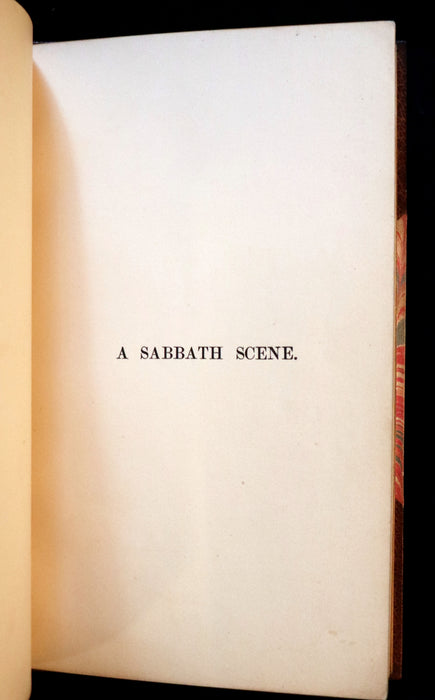 1854 Rare 1stED Antislavery Poem bound by Riviere - A SABBATH SCENE by John Greenleaf Whittier.