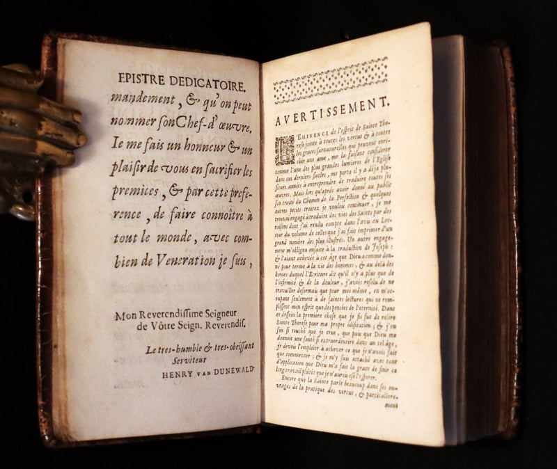 1688 Scarce French Book - Works of Saint Teresa of Avila by Robert Arnauld d'Andilly.