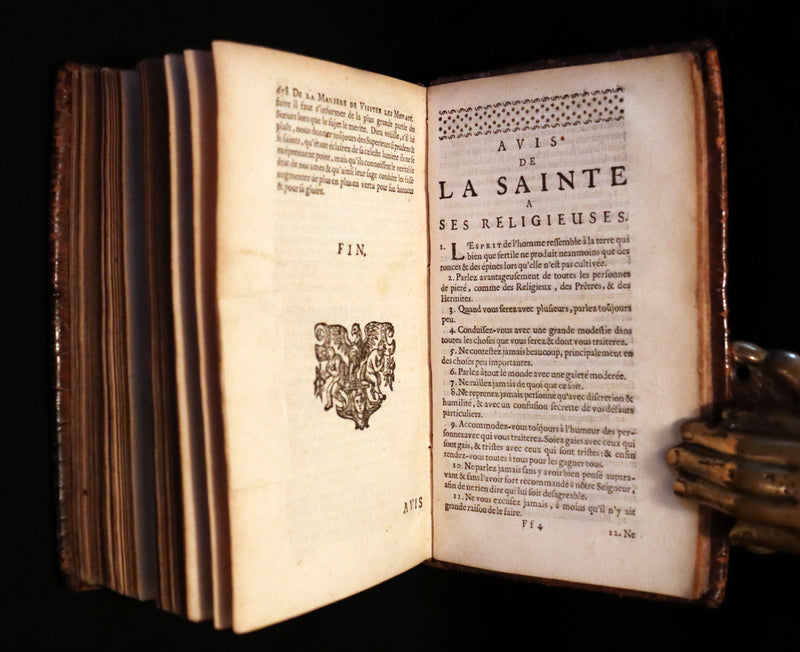 1688 Scarce French Book - Works of Saint Teresa of Avila by Robert Arnauld d'Andilly.