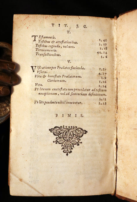 1651 Rare Latin Book -Johannes Arnoldi Corvinus Canon Law through Aphorisms - Jus Canonicum Per Aphorismos.