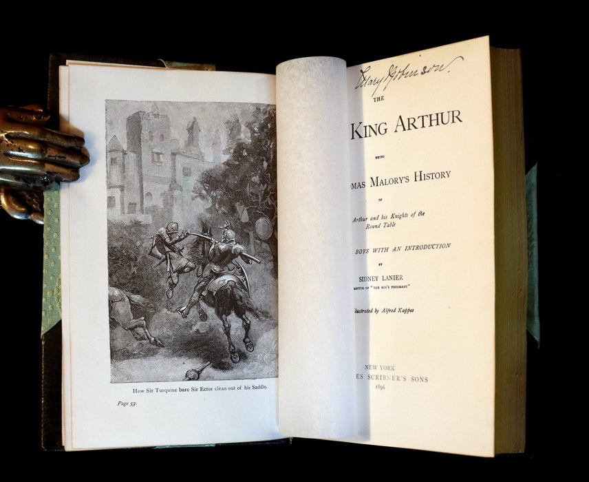 1896 Rare Book - The Boy's KING ARTHUR and of His Noble Knights of the Round Table illustrated.