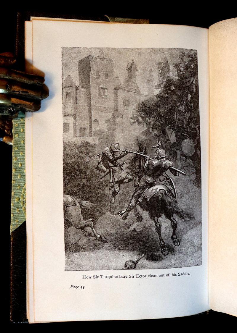 1896 Rare Book - The Boy's KING ARTHUR and of His Noble Knights of the Round Table illustrated.
