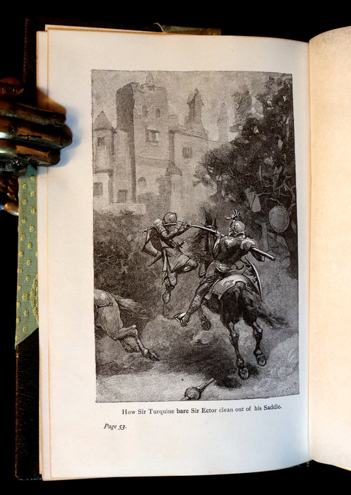 1896 Rare Book - The Boy's KING ARTHUR and of His Noble Knights of the Round Table illustrated.