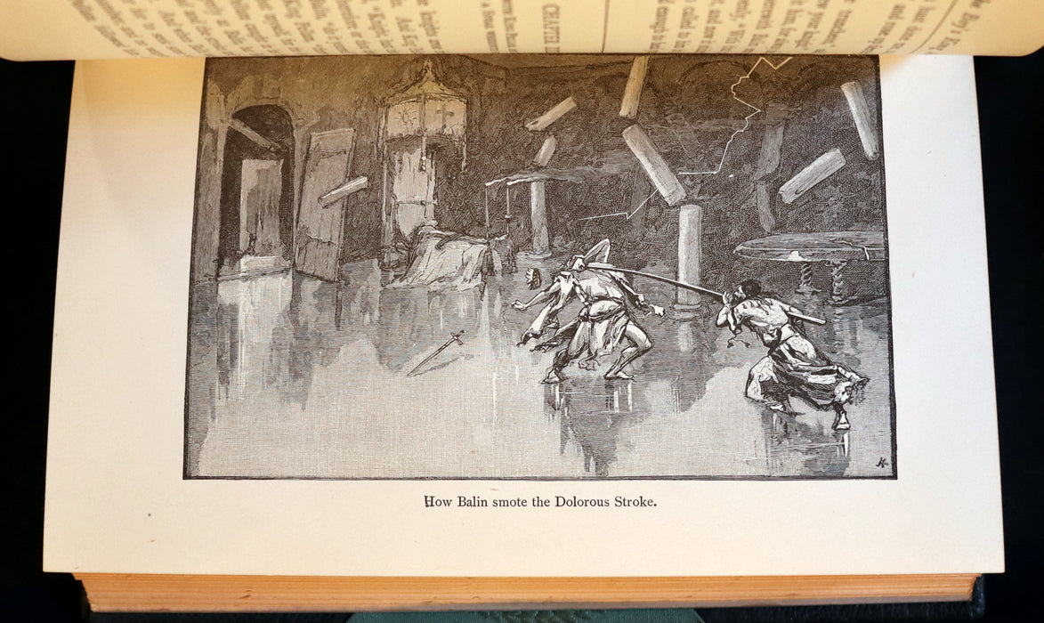 1896 Rare Book - The Boy's KING ARTHUR and of His Noble Knights of the Round Table illustrated.