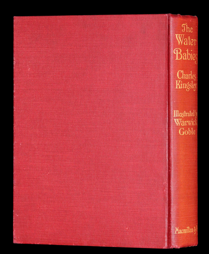 1927 Rare Book - Water-Babies Fairy Tale for a Land-Baby Illustrated by Warwick Goble.