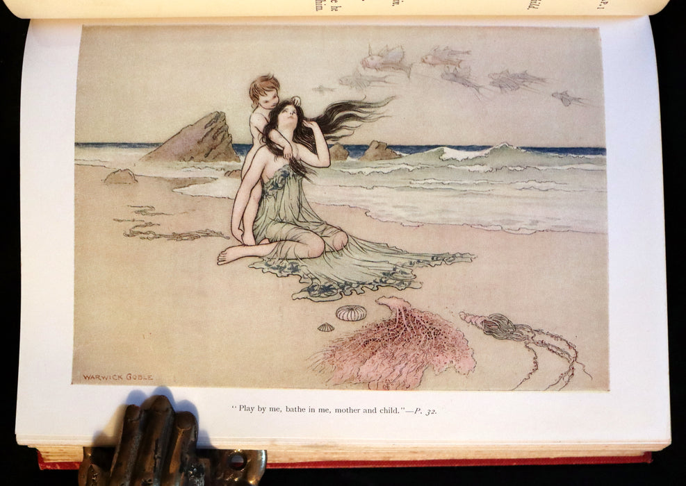 1927 Rare Book - Water-Babies Fairy Tale for a Land-Baby Illustrated by Warwick Goble.