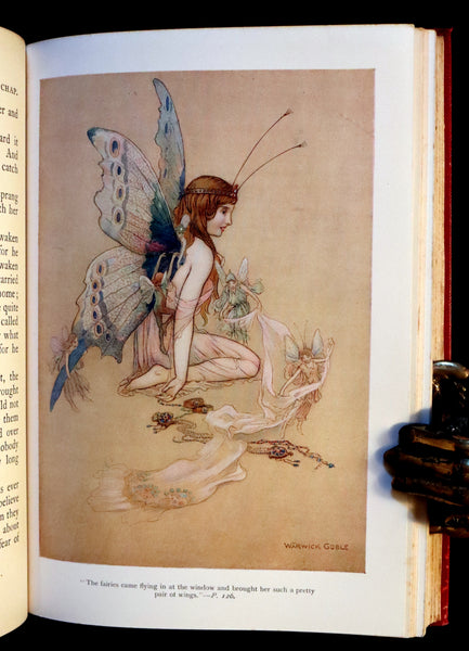 1927 Rare Book - Water-Babies Fairy Tale for a Land-Baby Illustrated by Warwick Goble.