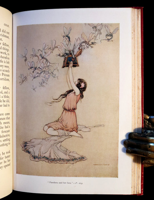 1927 Rare Book - Water-Babies Fairy Tale for a Land-Baby Illustrated by Warwick Goble.