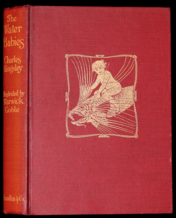 1927 Rare Book - Water-Babies Fairy Tale for a Land-Baby Illustrated by Warwick Goble.