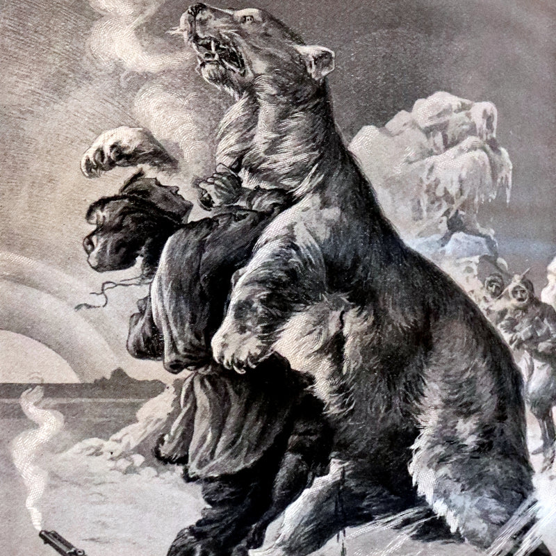 1909 Rare Book - JULES VERNE, The Adventures of Captain Hatteras. The English at the North Pole and The Ice Desert.