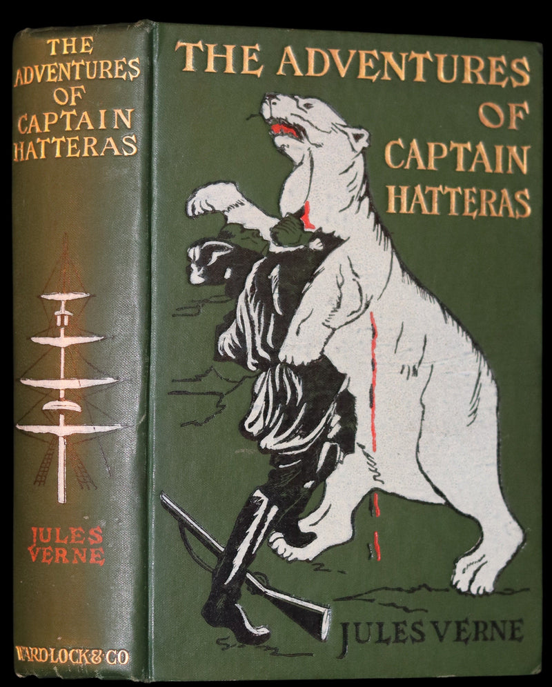 1909 Rare Book - JULES VERNE, The Adventures of Captain Hatteras. The English at the North Pole and The Ice Desert.