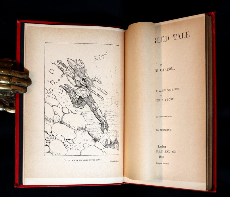 1885 Rare Book - A TANGLED TALE by Lewis Carroll, illustrated by Arthur B. Frost.
