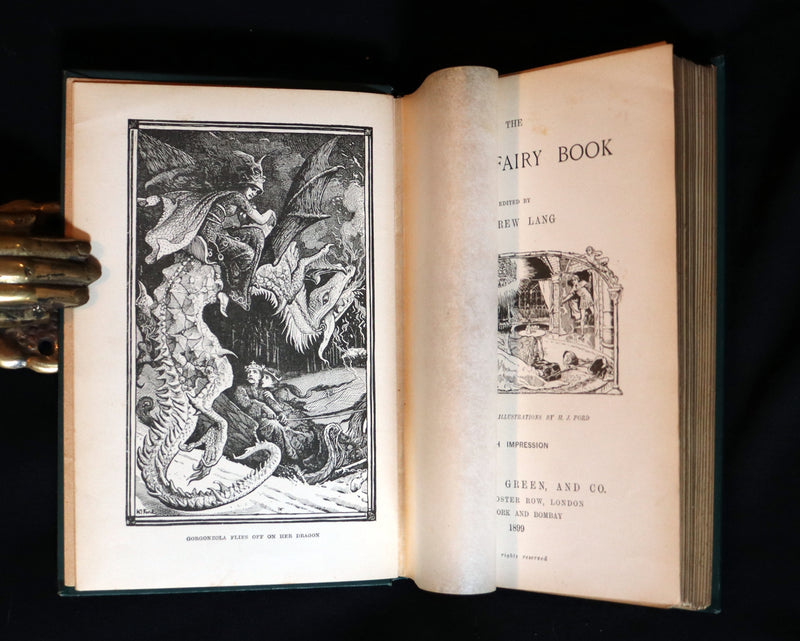 1899 Rare Book - The GREEN FAIRY BOOK by Andrew Lang Illustrated by H. J. FORD.