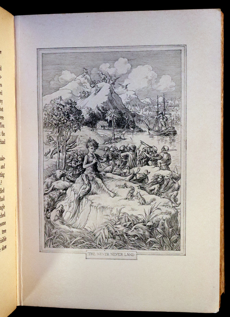 1911 Rare PETER PAN First Edition - PETER and WENDY by James Matthew Barrie illustrated by F.D. Bedford.