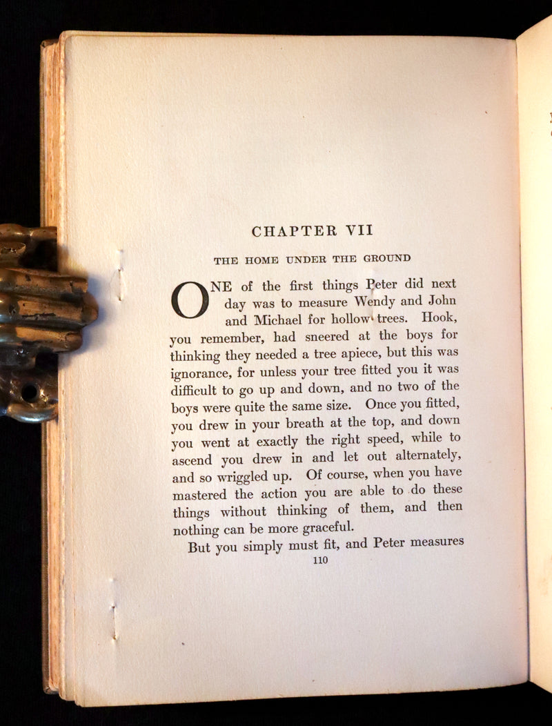 1911 Rare PETER PAN First Edition - PETER and WENDY by James Matthew Barrie illustrated by F.D. Bedford.