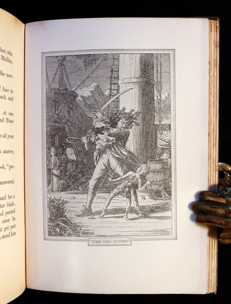 1911 Rare PETER PAN First Edition - PETER and WENDY by James Matthew Barrie illustrated by F.D. Bedford.