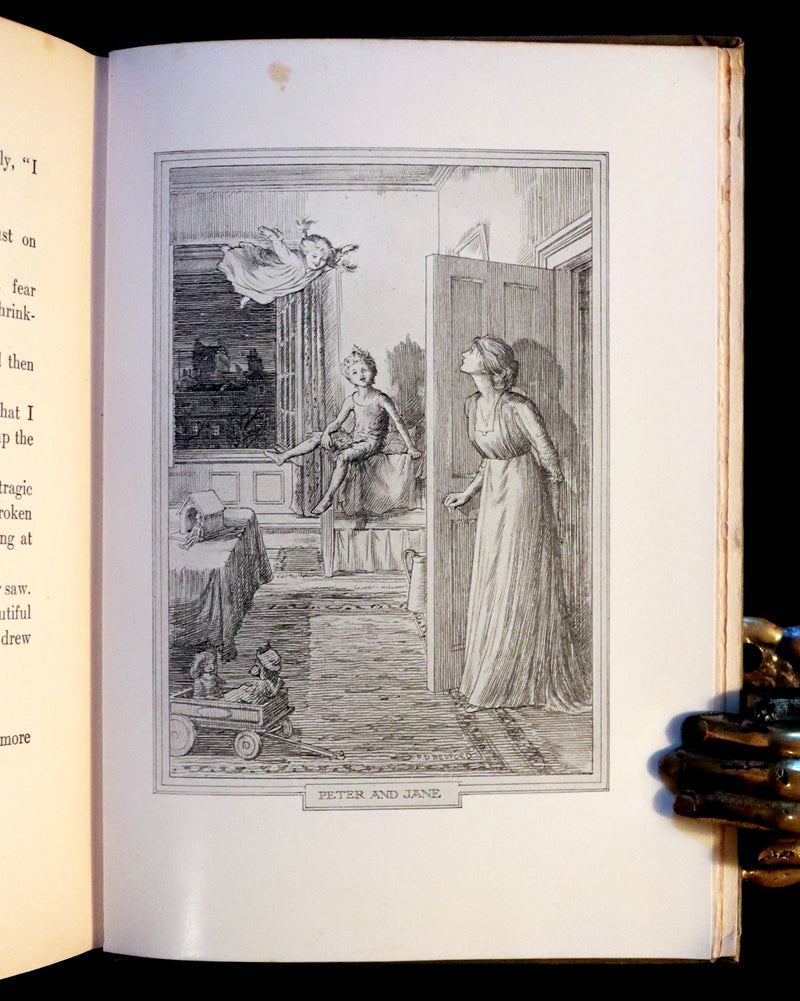 1911 Rare PETER PAN First Edition - PETER and WENDY by James Matthew Barrie illustrated by F.D. Bedford.