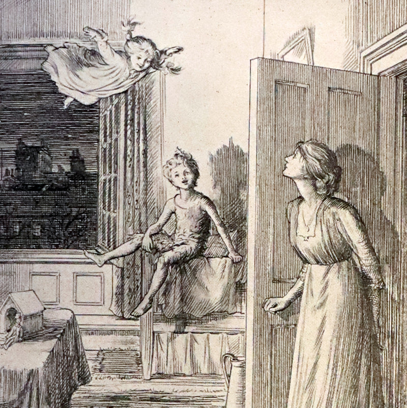 1911 Rare PETER PAN First Edition - PETER and WENDY by James Matthew Barrie illustrated by F.D. Bedford.