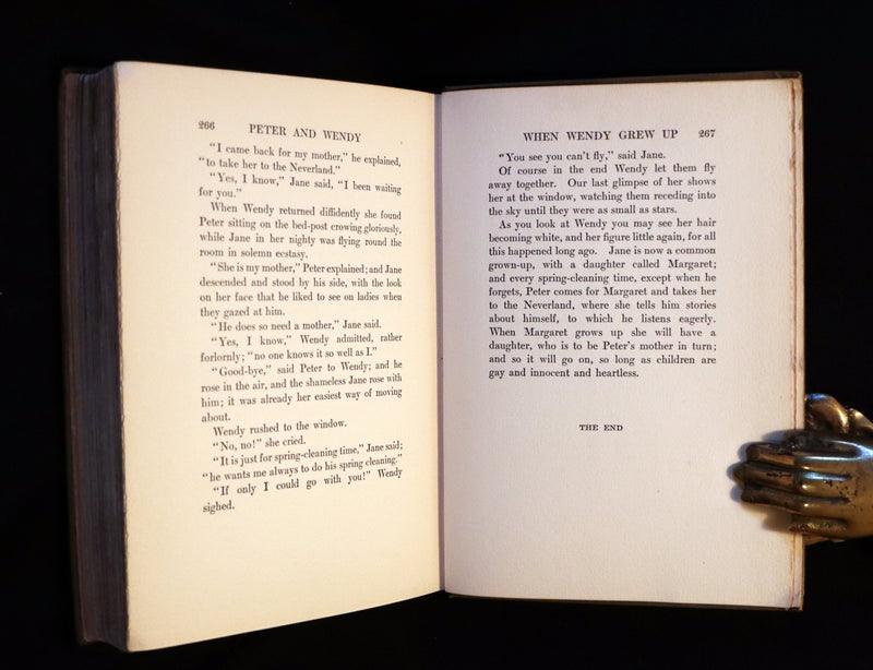 1911 Rare PETER PAN First Edition - PETER and WENDY by James Matthew Barrie illustrated by F.D. Bedford.