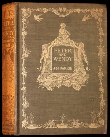 1911 Rare PETER PAN First Edition - PETER and WENDY by James Matthew Barrie illustrated by F.D. Bedford.
