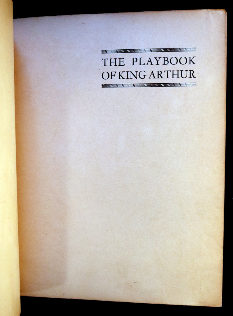 1928 Scarce uncut Playbook - The Playbook of KING ARTHUR. His Court, Queens, Knights of the Round Table.
