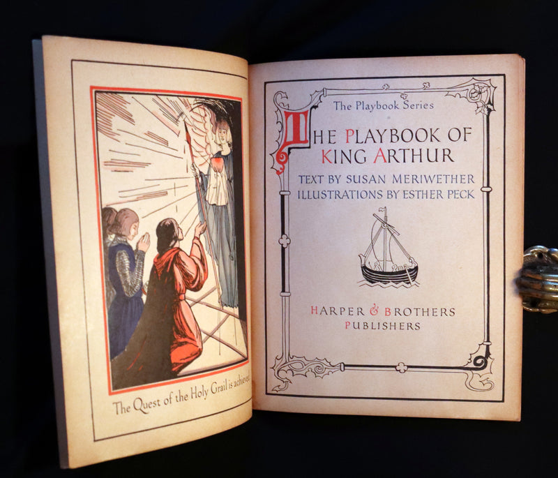 1928 Scarce uncut Playbook - The Playbook of KING ARTHUR. His Court, Queens, Knights of the Round Table.