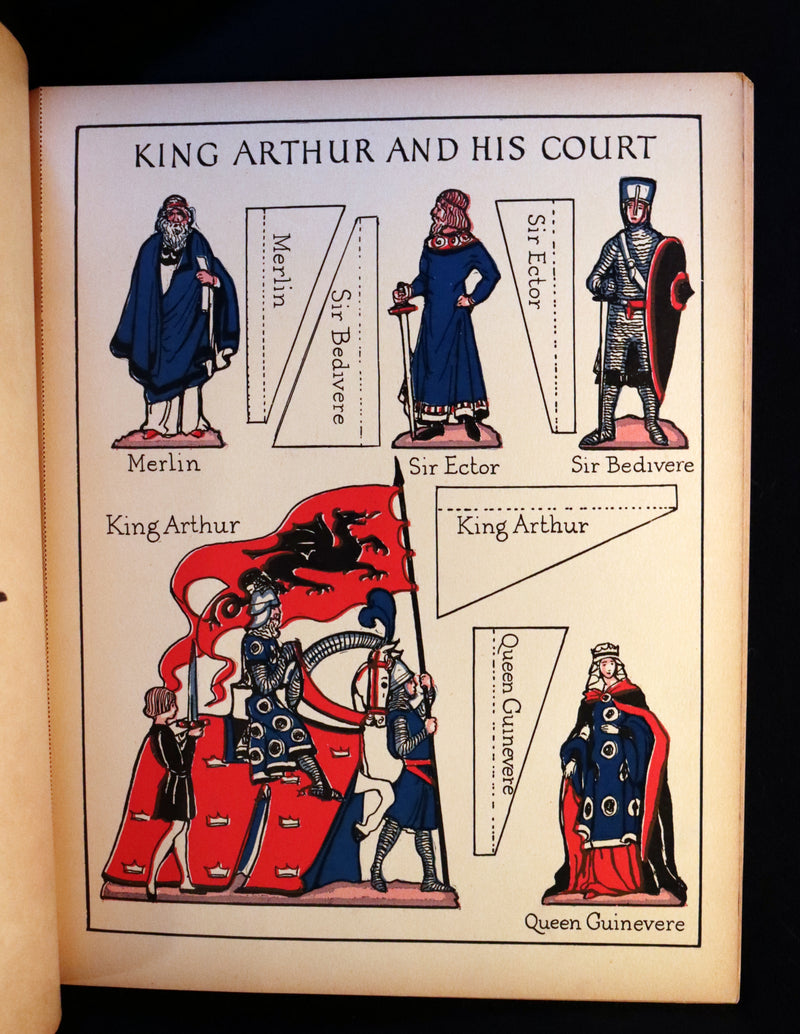 1928 Scarce uncut Playbook - The Playbook of KING ARTHUR. His Court, Queens, Knights of the Round Table.