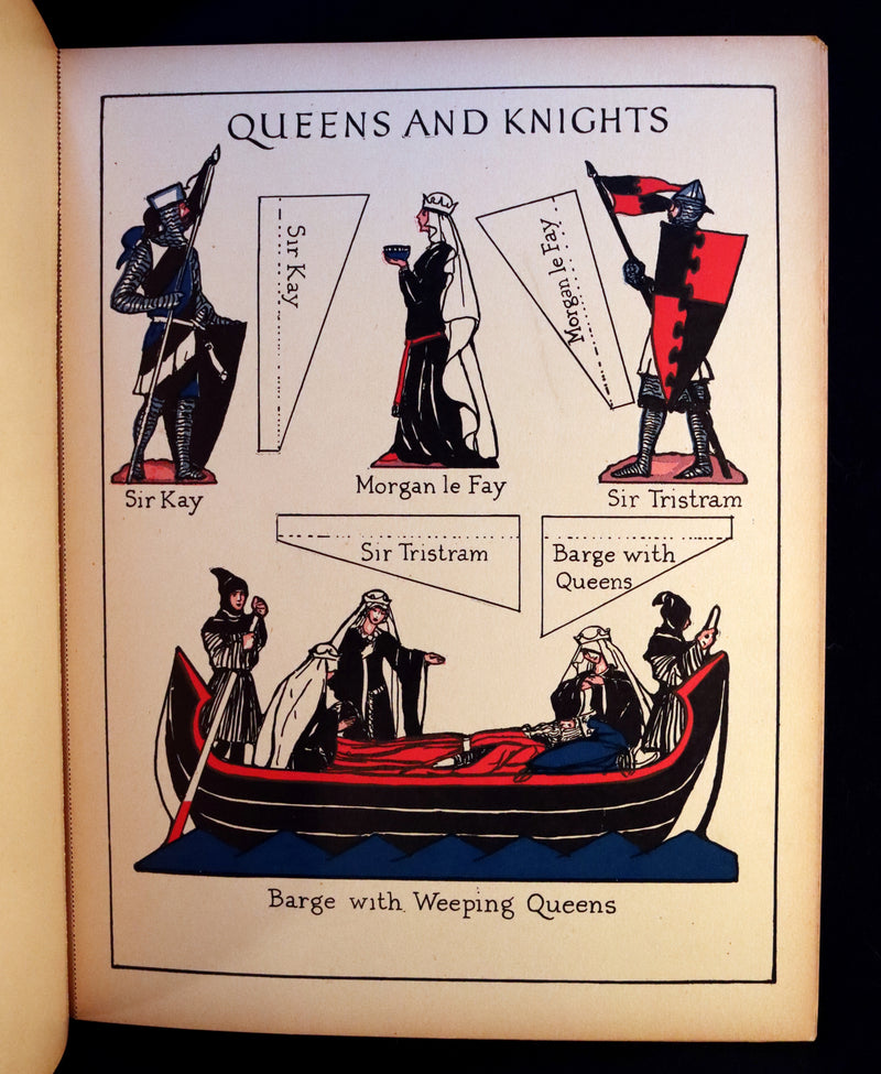1928 Scarce uncut Playbook - The Playbook of KING ARTHUR. His Court, Queens, Knights of the Round Table.
