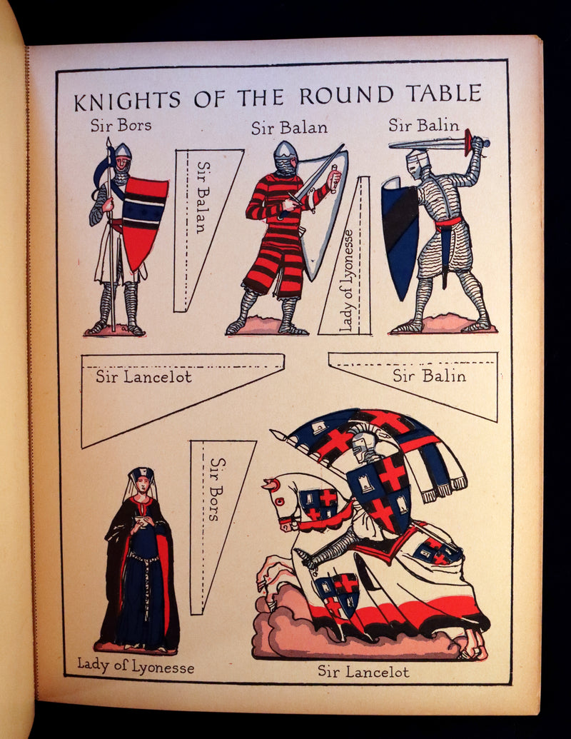 1928 Scarce uncut Playbook - The Playbook of KING ARTHUR. His Court, Queens, Knights of the Round Table.