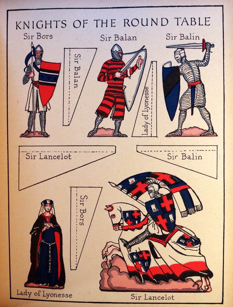 1928 Scarce uncut Playbook - The Playbook of KING ARTHUR. His Court, Queens, Knights of the Round Table.