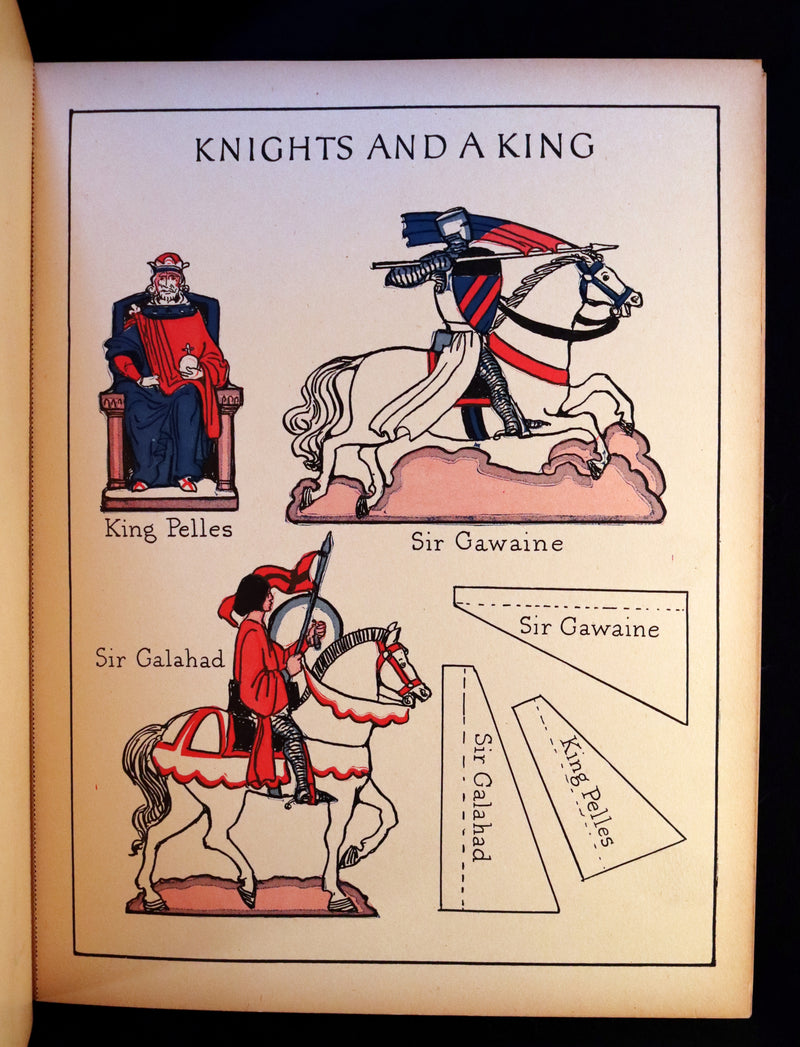1928 Scarce uncut Playbook - The Playbook of KING ARTHUR. His Court, Queens, Knights of the Round Table.