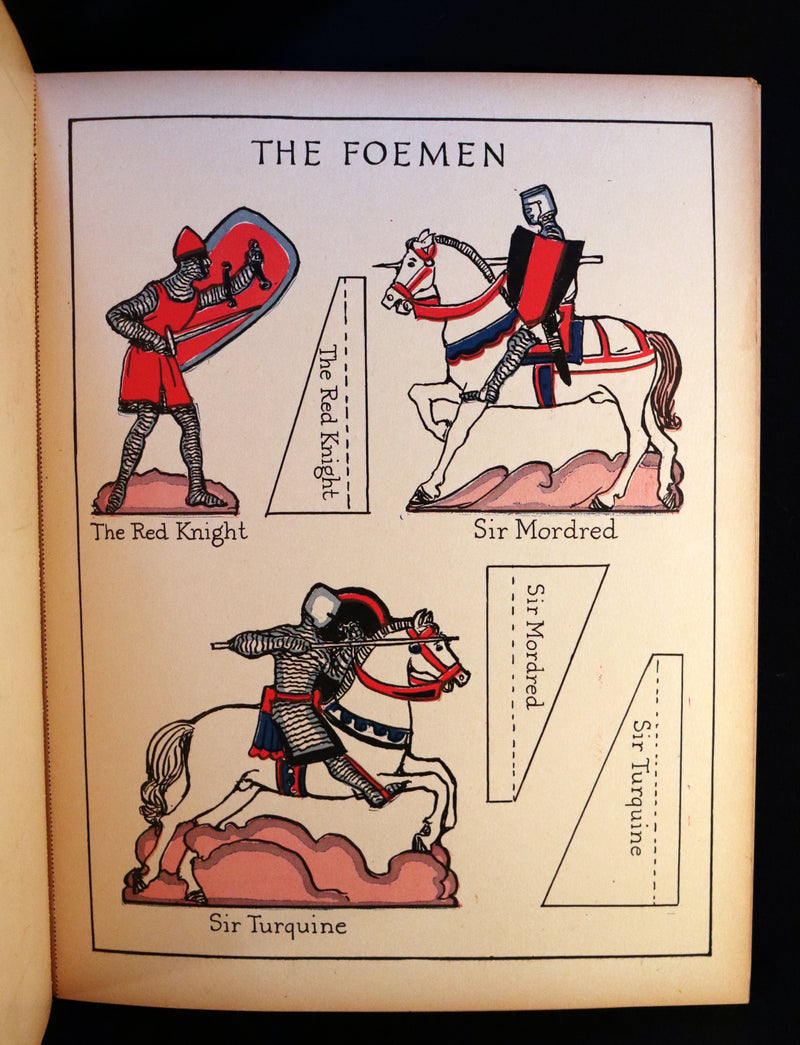 1928 Scarce uncut Playbook - The Playbook of KING ARTHUR. His Court, Queens, Knights of the Round Table.