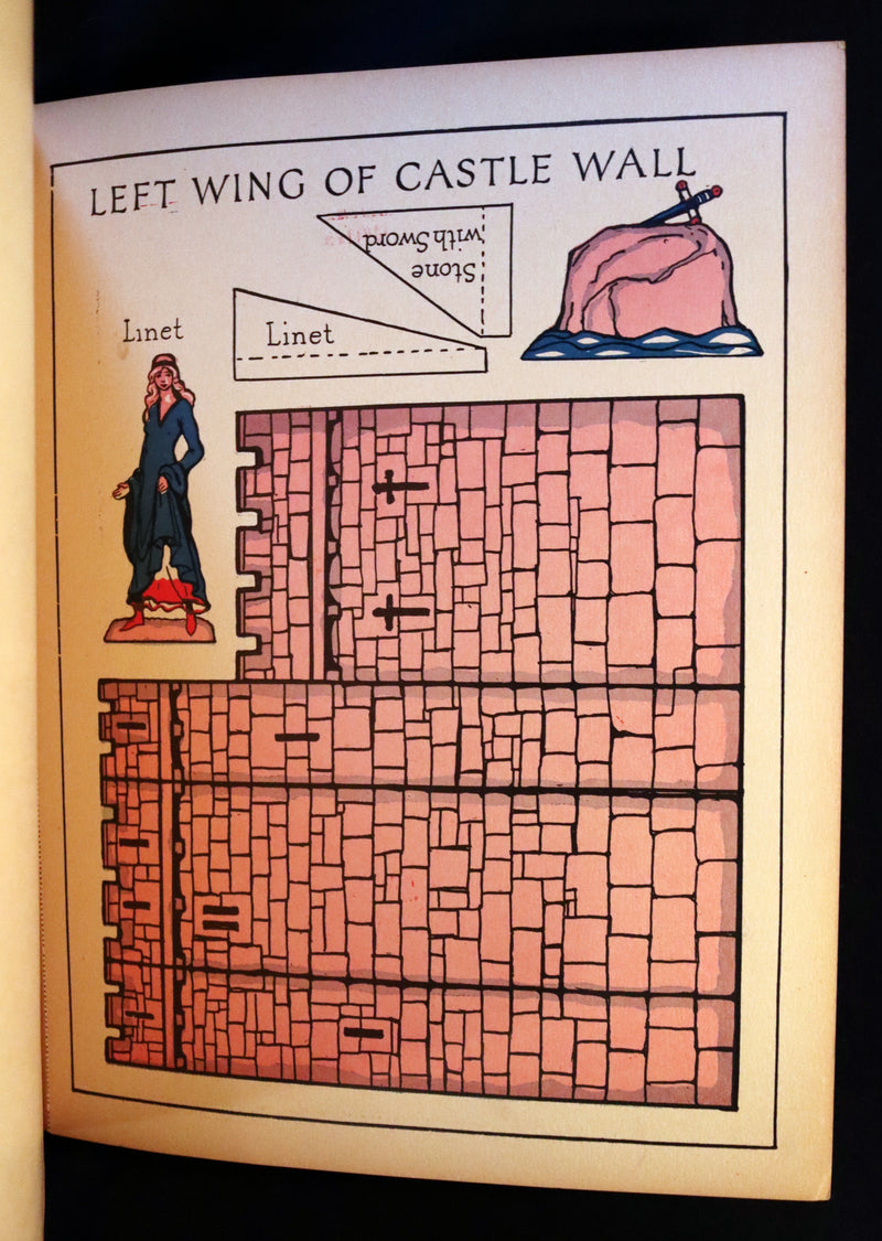 1928 Scarce uncut Playbook - The Playbook of KING ARTHUR. His Court, Queens, Knights of the Round Table.