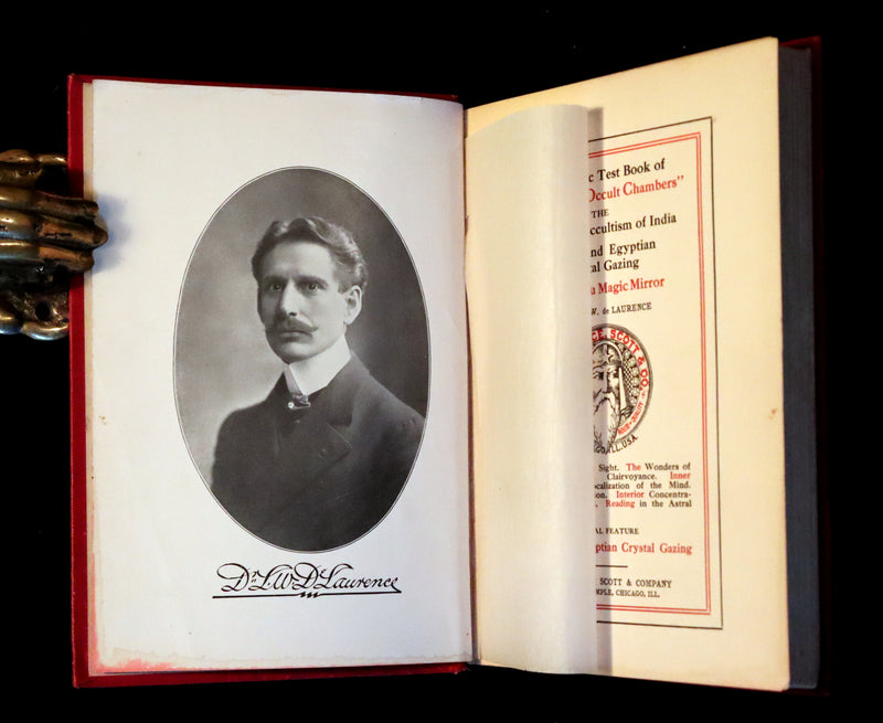 1909 Scarce Book -The Mystic Test Book of the Hindu Occult Chambers by de Laurence. Magic and Occultism in India. Crystal Gazing.