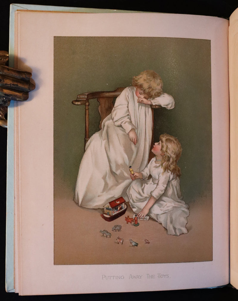 1887 Scarce Victorian Book ~ Christmas Roses illustrated by Lizzie Lawson Mack.