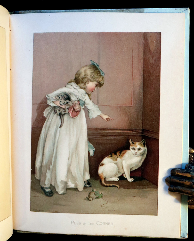 1887 Scarce Victorian Book ~ Christmas Roses illustrated by Lizzie Lawson Mack.