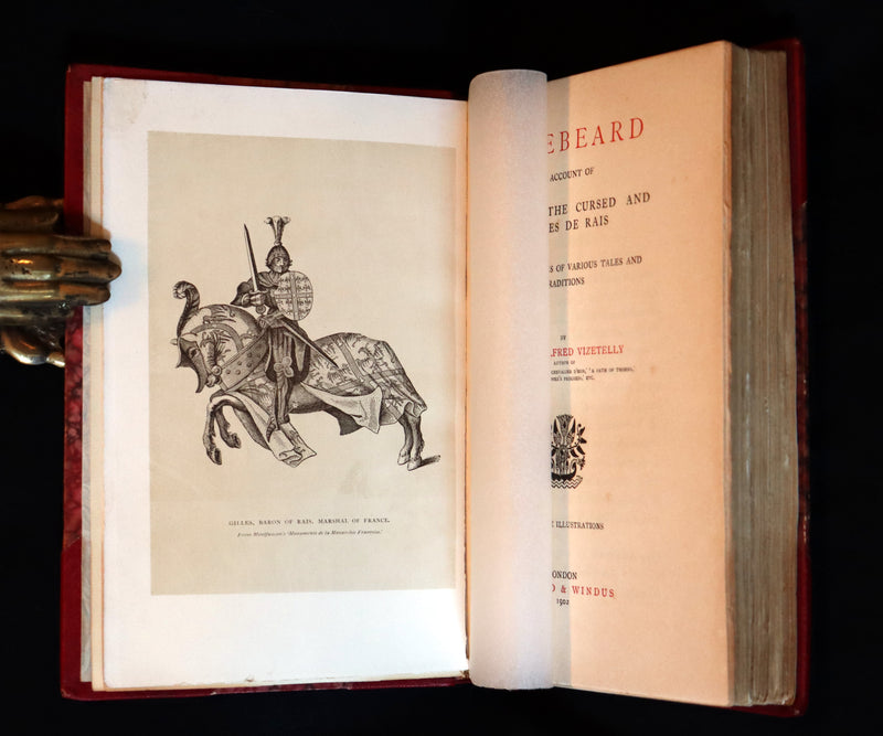 1902 First Edition Bayntun Binding - BLUEBEARD An Account of Comorre, the Cursed and Gilles de Rais.