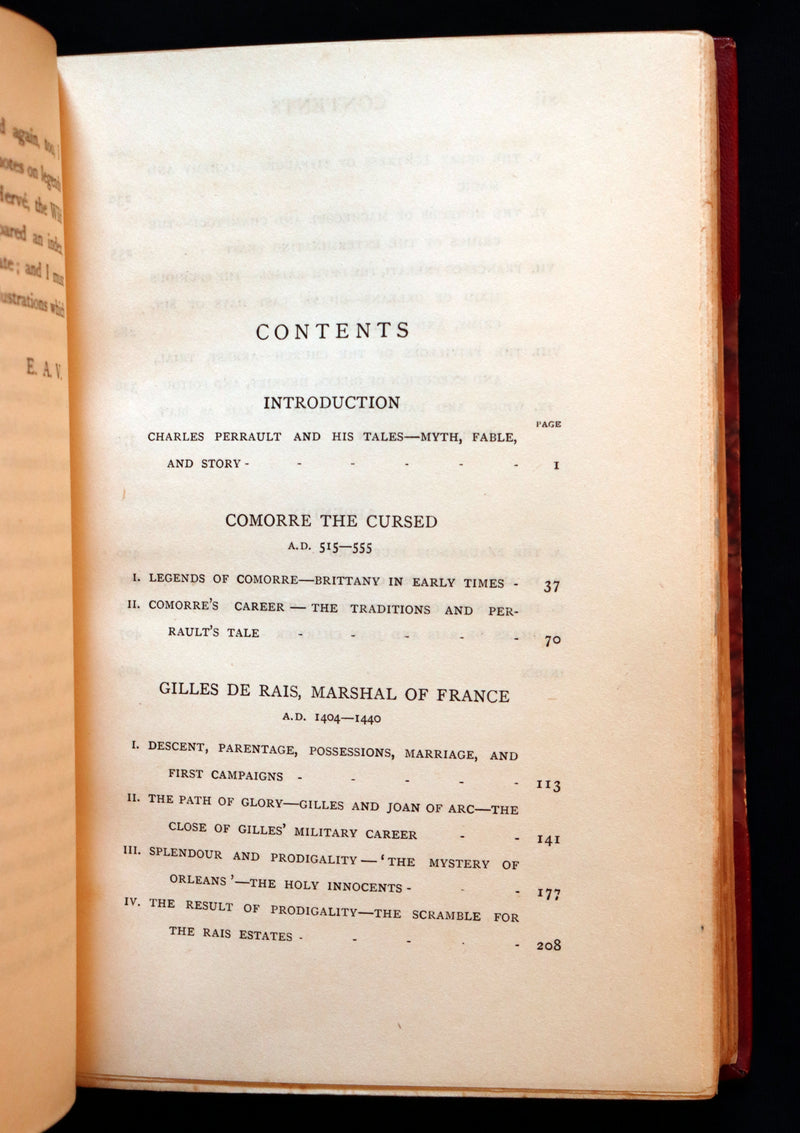 1902 First Edition Bayntun Binding - BLUEBEARD An Account of Comorre, the Cursed and Gilles de Rais.