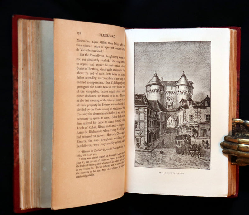 1902 First Edition Bayntun Binding - BLUEBEARD An Account of Comorre, the Cursed and Gilles de Rais.