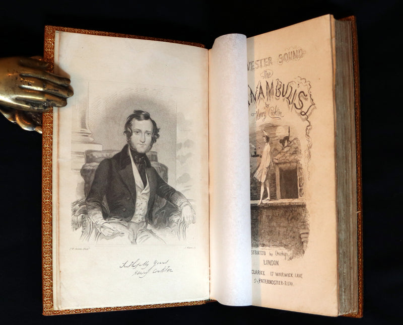 1849 Rare Book bound by Morrell - Sylvester Sound the SOMNAMBULIST by Henry Cockton. Illustrated.