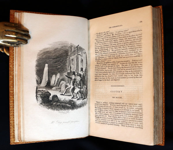 1849 Rare Book bound by Morrell - Sylvester Sound the SOMNAMBULIST by Henry Cockton. Illustrated.