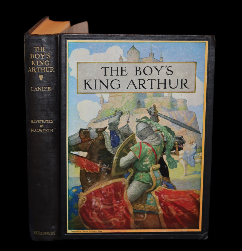 1922 Rare Book - The Boy's King Arthur and His Knights of the Round Table illustrated by N. C. Wyeth.