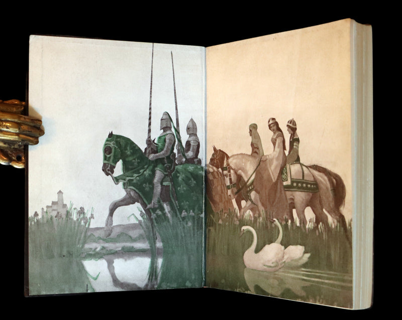 1922 Rare Book - The Boy's King Arthur and His Knights of the Round Table illustrated by N. C. Wyeth.