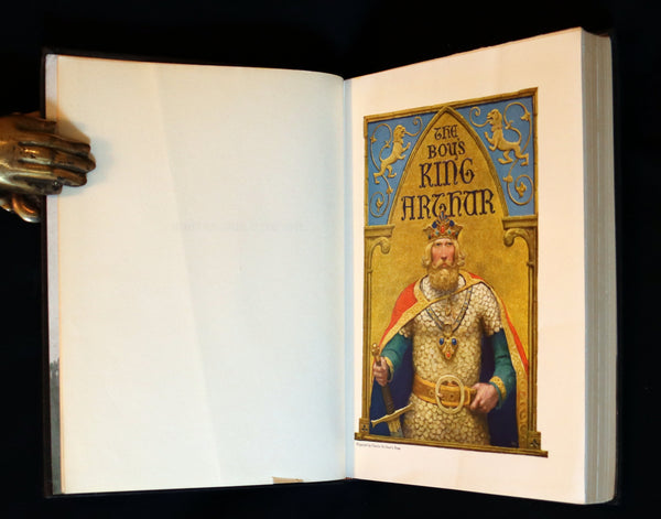 1922 Rare Book - The Boy's King Arthur and His Knights of the Round Table illustrated by N. C. Wyeth.