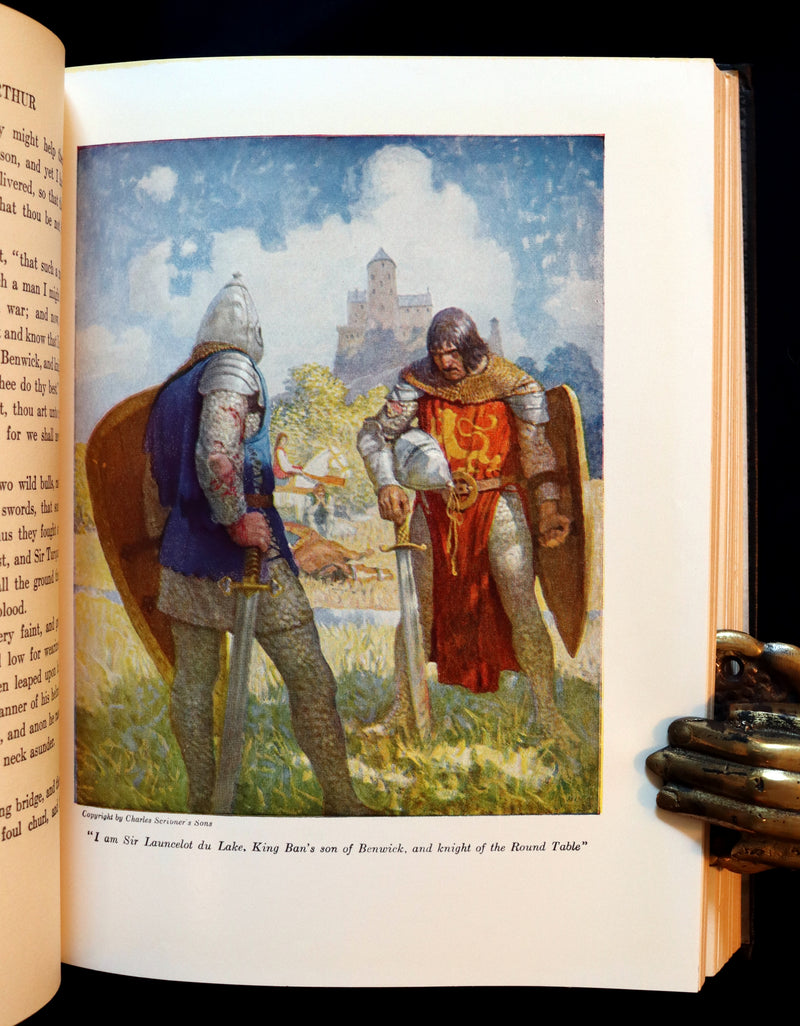 1922 Rare Book - The Boy's King Arthur and His Knights of the Round Table illustrated by N. C. Wyeth.
