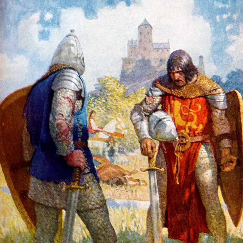 1922 Rare Book - The Boy's King Arthur and His Knights of the Round Table illustrated by N. C. Wyeth.