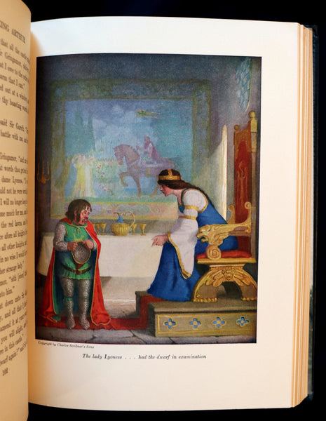 1922 Rare Book - The Boy's King Arthur and His Knights of the Round Table illustrated by N. C. Wyeth.