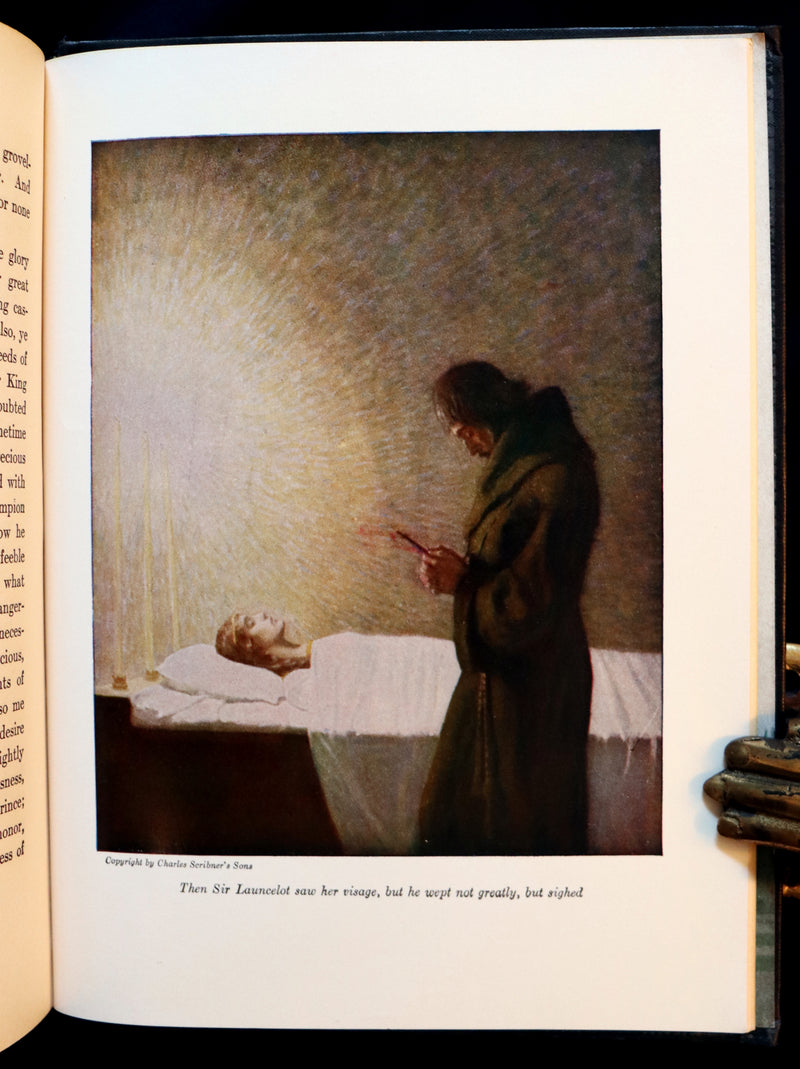 1922 Rare Book - The Boy's King Arthur and His Knights of the Round Table illustrated by N. C. Wyeth.